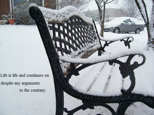 At least its warm inside.