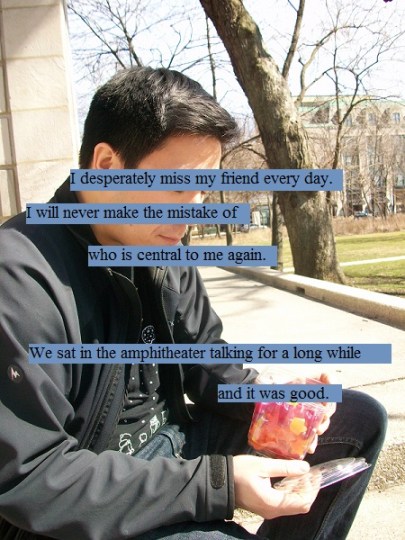 in the sun with a friend