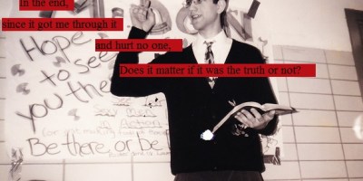 Preaching imagination at Downers Grove North high school black and white