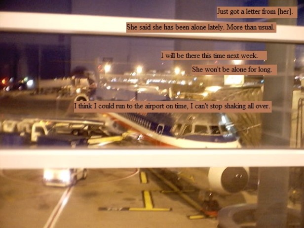 Preparing to board a plane to destinations unknown