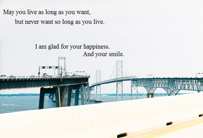 Wherever were going is on the other side of that bridge