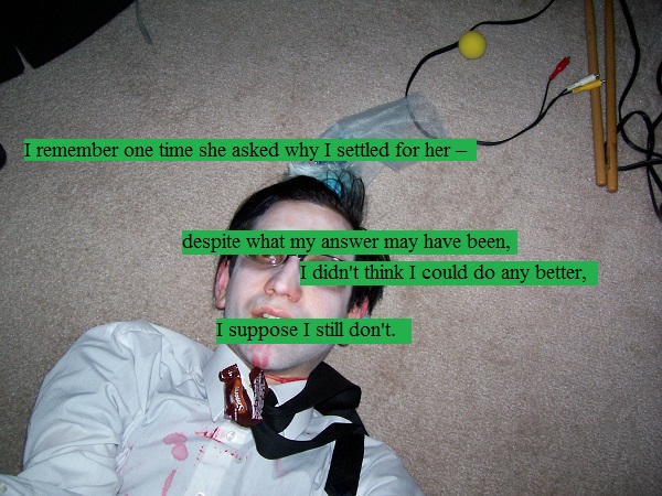 Zombie me dead on the floor