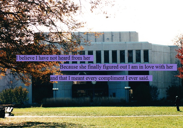 View of the library from the quad