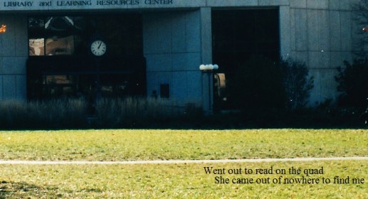 Sunny day on the quad of American University