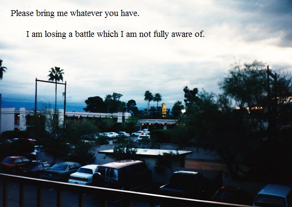 View from a hotel balcony in Arizona in 1994