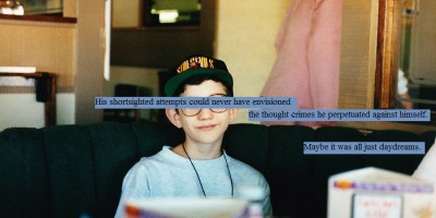 Sitting in a restaurant in the early 90s