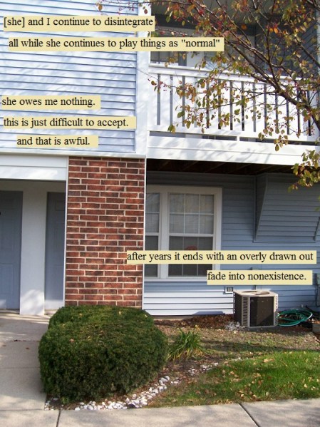 The end of a relationship