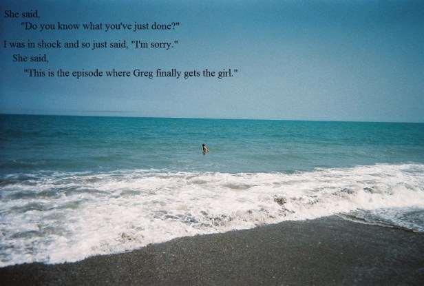 A pretty day at the beach with a pretty girl