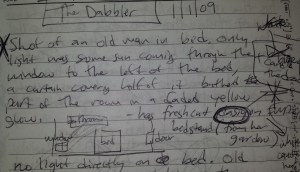 Notes for story, The Dabbler