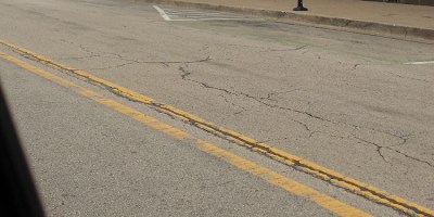 Downers Grove, Illinois road outside the Tivoli