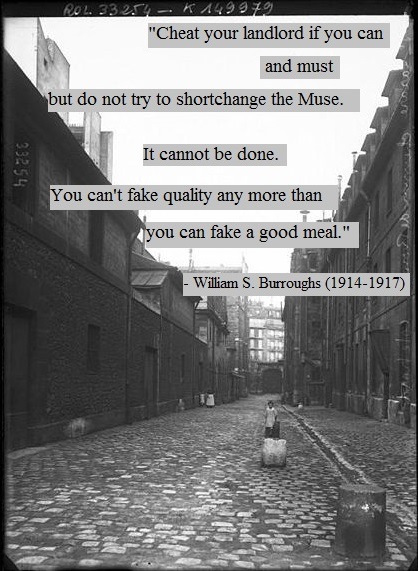 quote from William S. Burroughs on writing