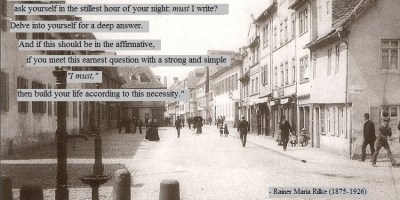 Rainer Maria Rilke quote on writing