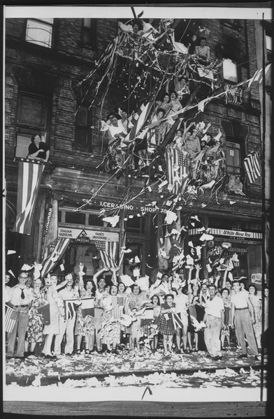 Celebrating the end of the war