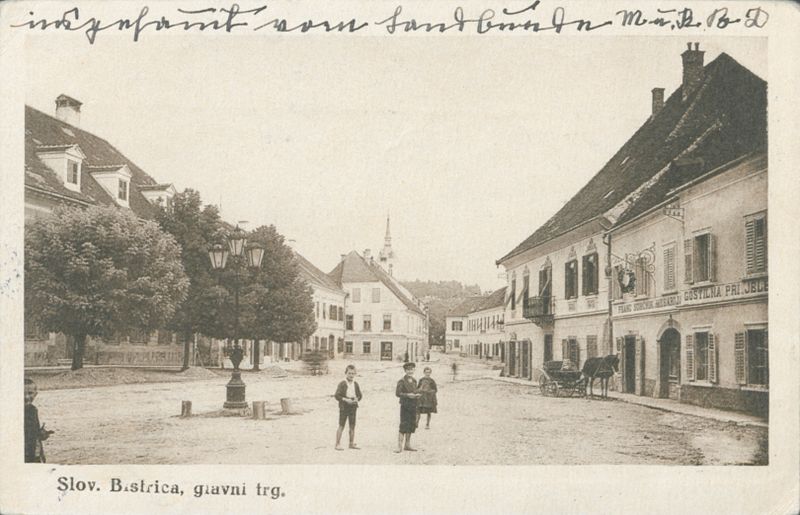 1928 postcard of Slovenian children