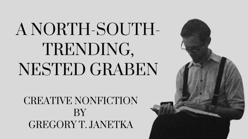 A north-south-trending, nested graben